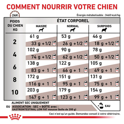 ROYAL CANIN Veterinary Gastrointestinal Low Fat Small Dog – Croquettes pour chien