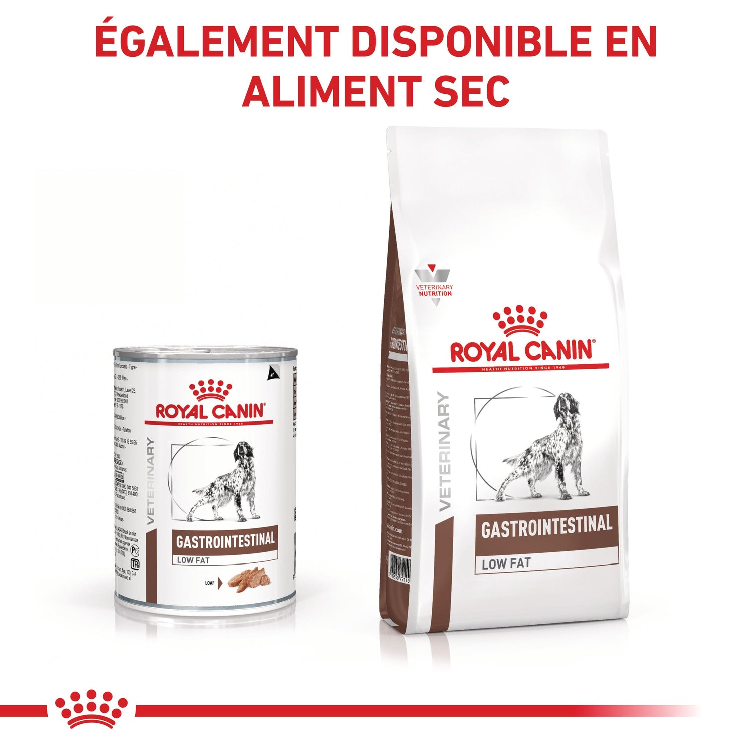 ROYAL CANIN Veterinary Gastrointestinal Low Fat en mousse - Pâtée pour chien