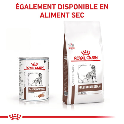 ROYAL CANIN Veterinary Gastrointestinal Low Fat en mousse - Pâtée pour chien