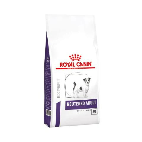 Sac de croquettes Royal Canin Neutered Adult pour chien stérilisé, avec chien blanc et gris