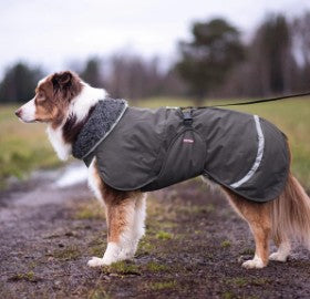 Pomppa Toppa manteau imperméable doublé pour chien Graphite