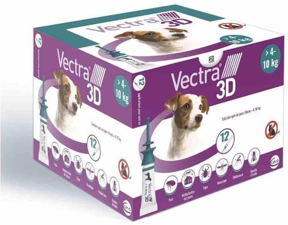 Pipettes antiparasitaires Vectra 3D Spot On chien