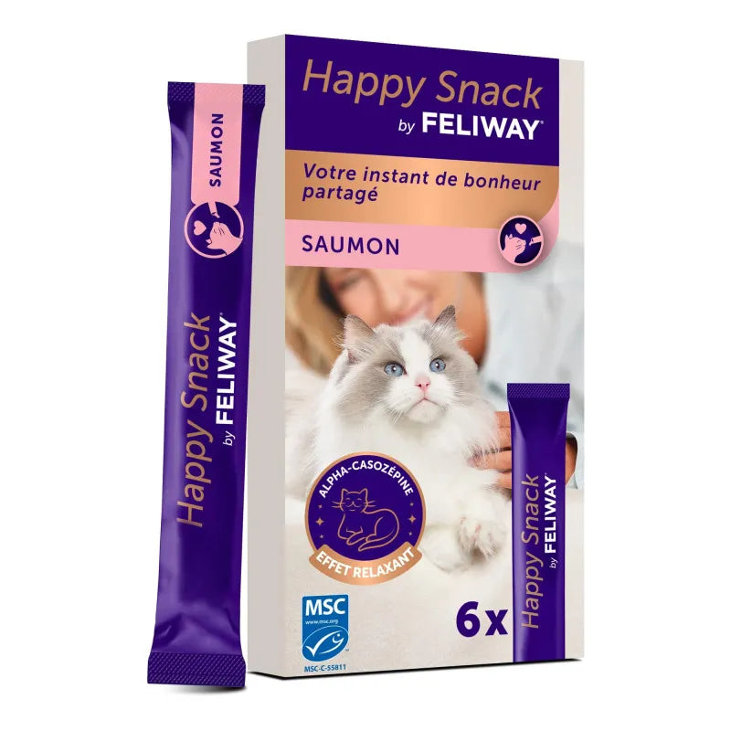 Happy snack by FELIWAY saumon - Chat