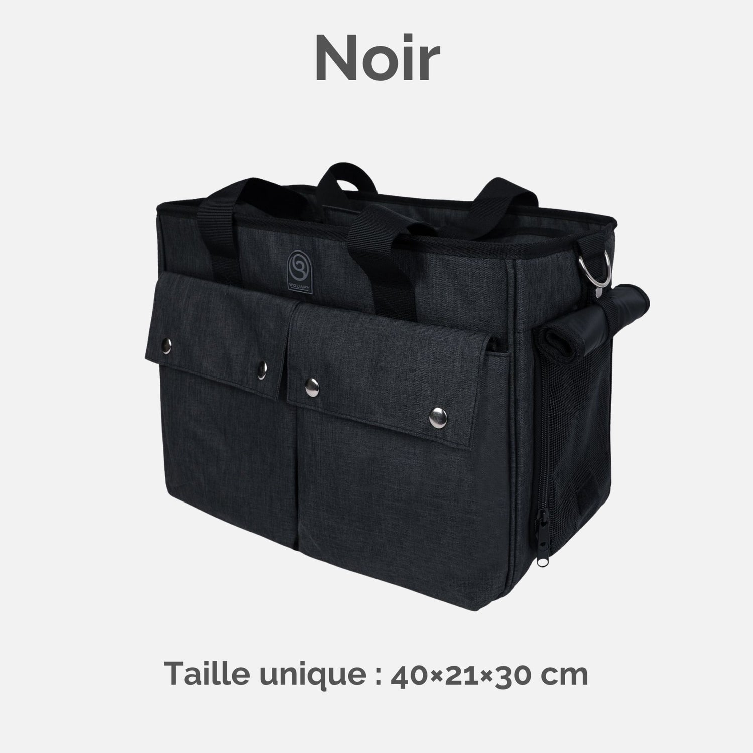 Wouapy - Chat - Sac baroudeur - Noir