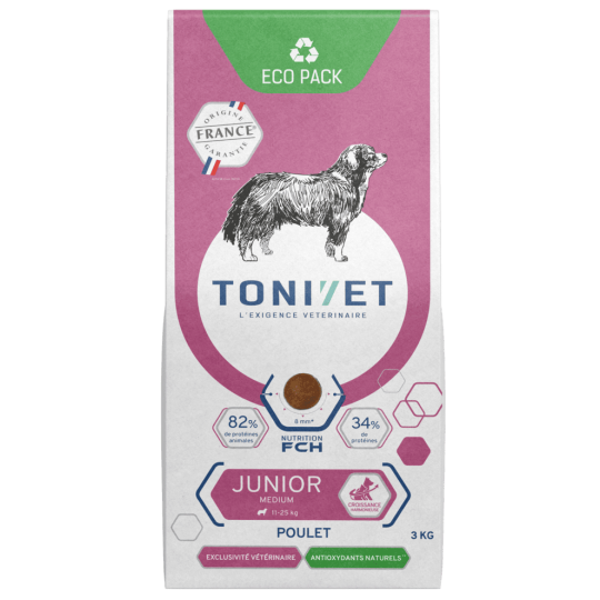 Tonivet Junior Medium Croquette Pour Chiot