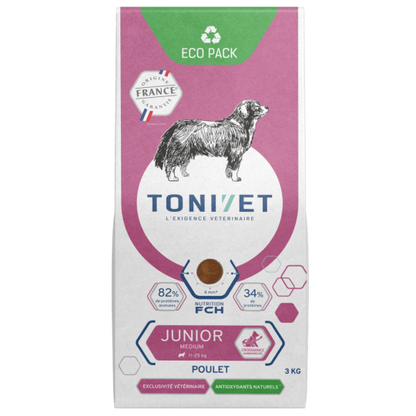 Tonivet Junior Medium Croquette Pour Chiot