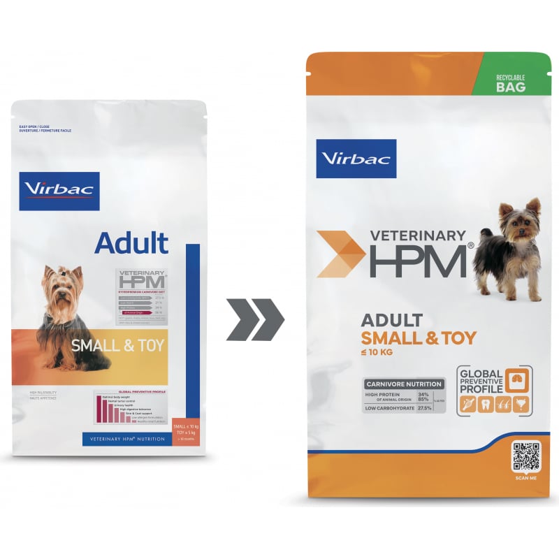 VIRBAC VETERINARY HPM Physiologique Adult Small & Toy