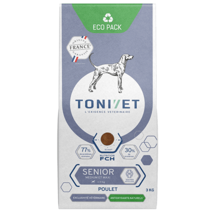Tonivet Medium &amp; Maxi Croquette Pour Chien Senior