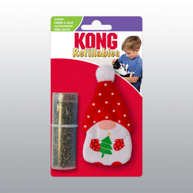 Jouet kong chat gnome noël