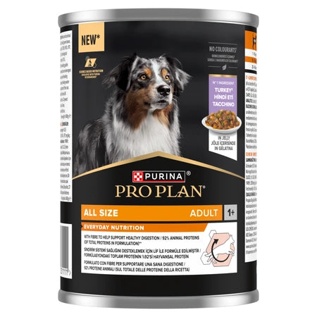 PRO PLAN Everyday Nutrition – Aliment humide pour chiens adultes, riche en dinde en gelée
