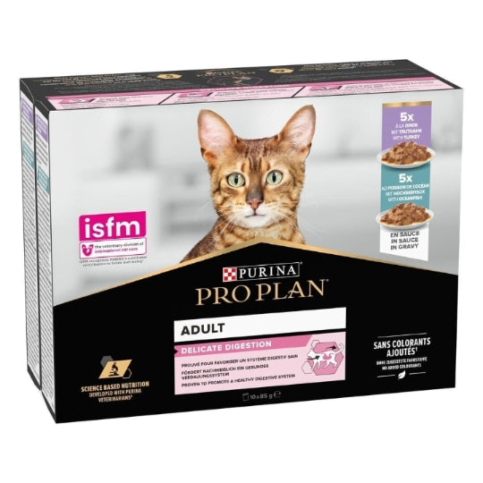 Proplan Chat Adult Delicate Digestion Dinde Poisson Sauce