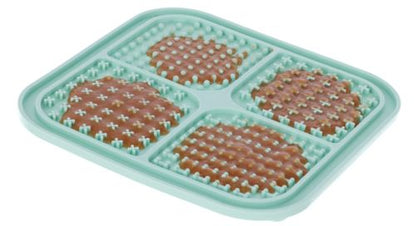 Tapis à lecher 20x20 turquoise