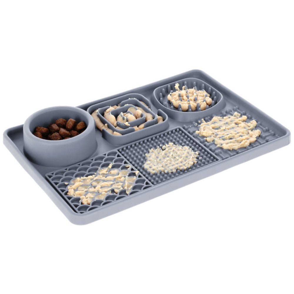 Tapis à lecher XL gris