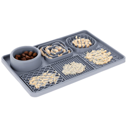 Tapis à lecher XL gris