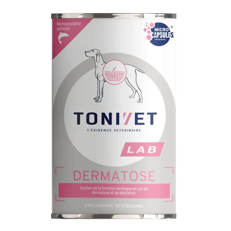 Tonivet Dermatose Saumon - Pâtée Chien