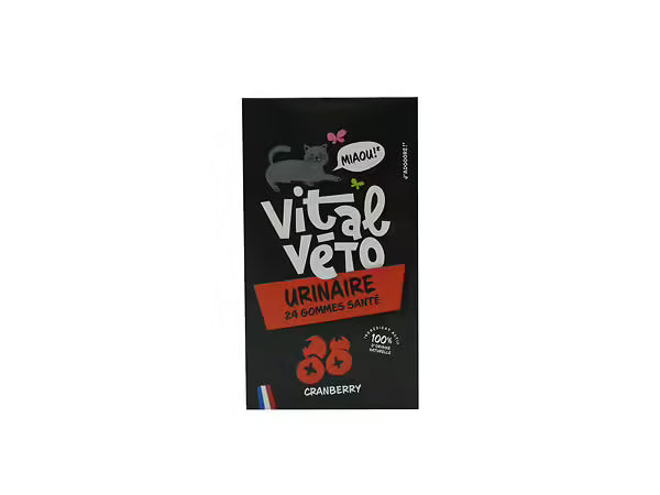Vitalvéto Urinaire - Gommes à mâcher pour chat - Santé urinaire