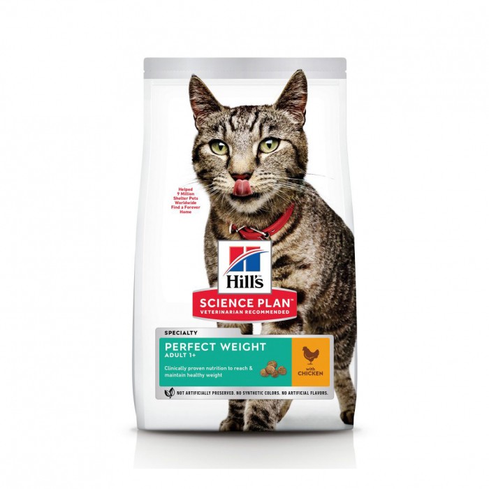 Care Friday - HILL'S Science Plan Perfect Weight Adult au Poulet - Croquettes pour chat pour chats