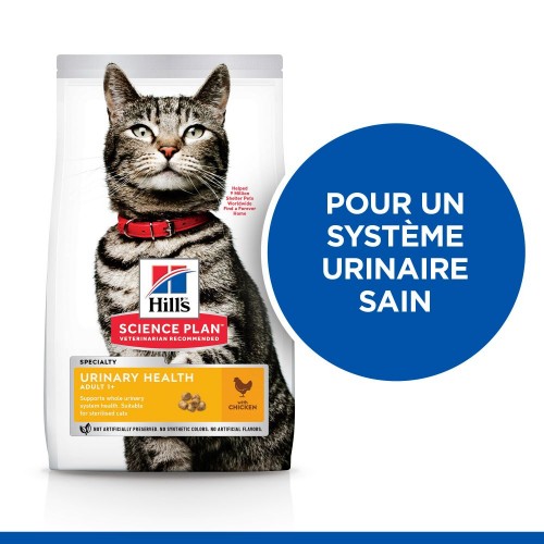 Alimentation pour chat - HILL'S Science Plan Urinary Health au Poulet - Croquettes pour chat pour chats