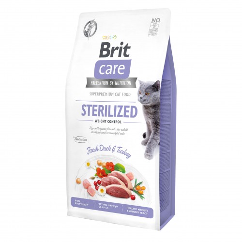 Alimentation pour chat - Brit Care Sterilized Weight Control pour chats