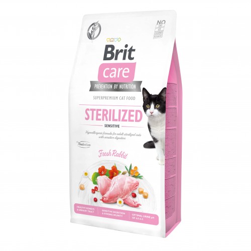 Alimentation pour chat - Brit Care Sterilized Sensitive pour chats