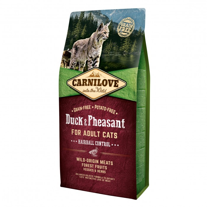 Alimentation pour chat - CARNILOVE Adult Hairball Control Canard & Faisan pour chats