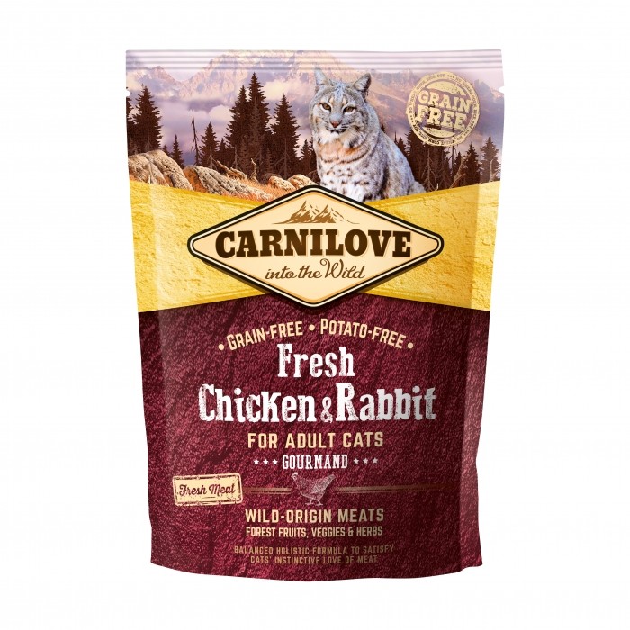 CARNILOVE Fresh Adulte gourmand Poulet & Lapin-Fresh Adulte gourmand Poulet & Lapin