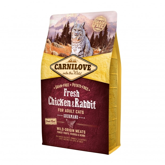 CARNILOVE Fresh Adulte gourmand Poulet & Lapin-Fresh Adulte gourmand Poulet & Lapin