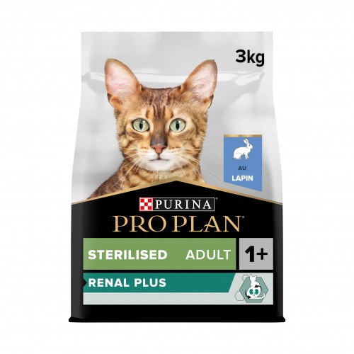 Alimentation pour chat - PRO PLAN Renal Plus Sterilised Adult au Lapin - Croquettes pour chat pour chats