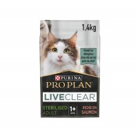 Croquettes pour chat - PRO PLAN LiveClear Sterilised Adult au Saumon - Croquettes pour chat 