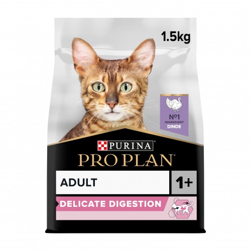 Alimentation pour chat - PRO PLAN Delicate Digestion Adult à la Dinde - Croquettes pour chat pour chats