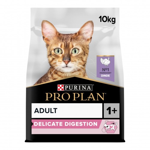 Alimentation pour chat - PRO PLAN Delicate Digestion Adult à la Dinde - Croquettes pour chat pour chats