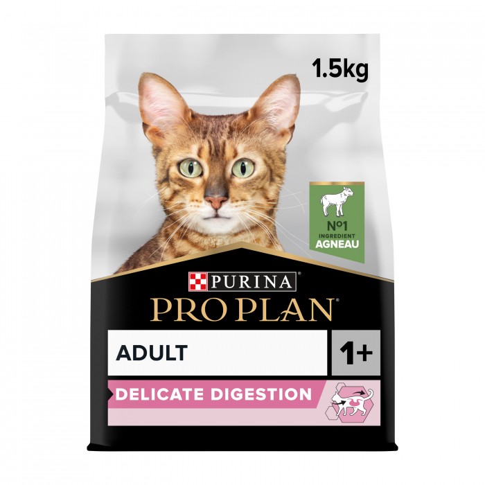 Alimentation pour chat - PRO PLAN Delicate Digestion Adult à l'Agneau- Croquettes pour chat pour chats