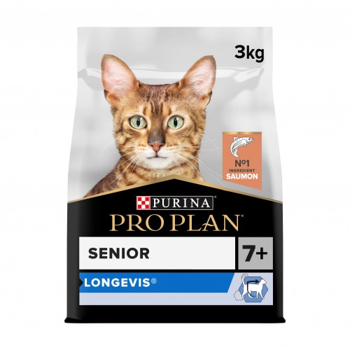 Alimentation pour chat - PRO PLAN Longevis Senior au Saumon - Croquettes pour chat pour chats