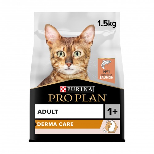 Alimentation pour chat - PRO PLAN Derma Care Adult au Saumon - Croquettes pour chat pour chats