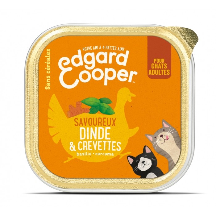Edgard & Cooper, pâtée en barquettes pour chat adulte