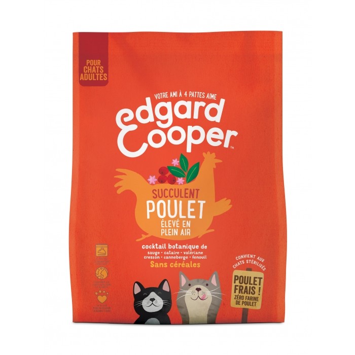 Edgard & Cooper, Succulent poulet pour chat-Adulte Sans Céréales