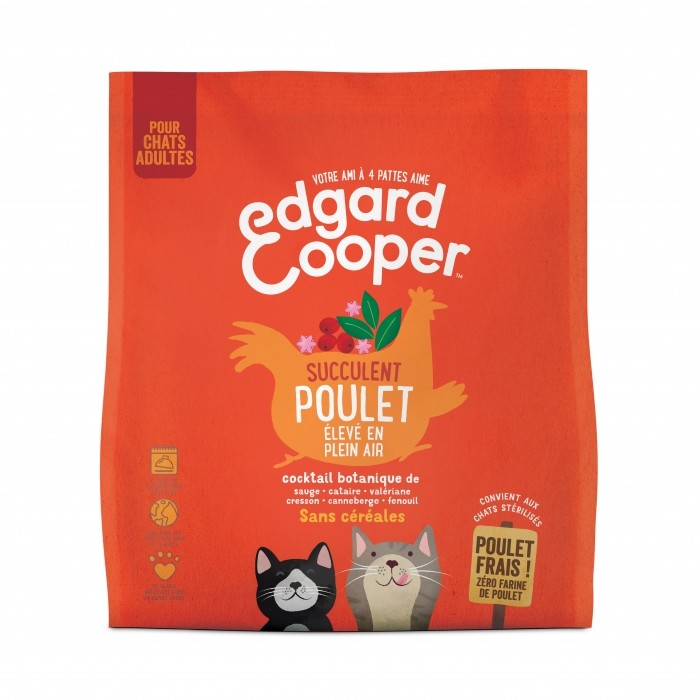 Edgard & Cooper, Succulent poulet pour chat-Adulte Sans Céréales