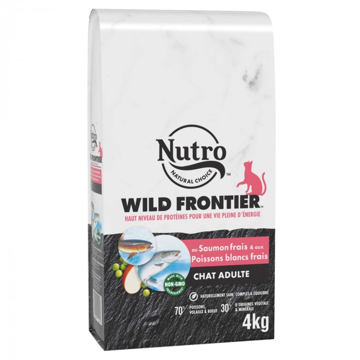 Nutro Wild Frontier chat adulte au saumon et poissons blancs frais-Nutro