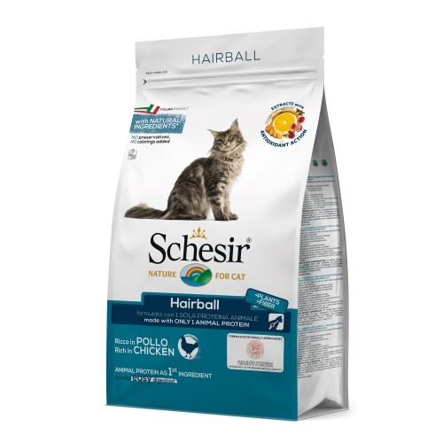Alimentation pour chat - Schesir Croquettes Hairball pour chats
