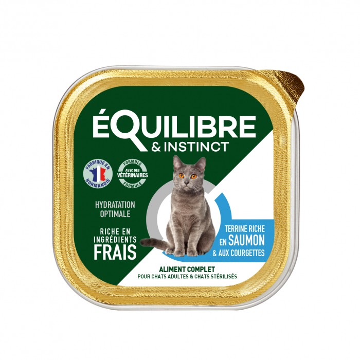 Alimentation pour chat - EQUILIBRE & INSTINCT pâtées Adulte Stérilisé - Lot  pour chats