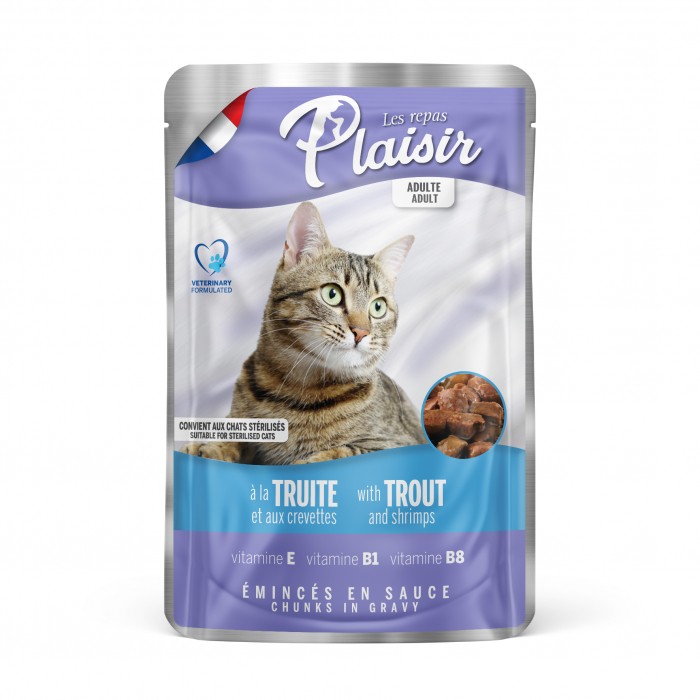 Alimentation pour chat - Repas Plaisir - Emincés en sauce Chat Adulte Stérilisé - 22 x 100g pour chats