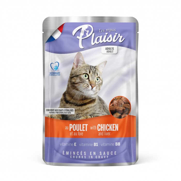 Alimentation pour chat - REPAS PLAISIR Adulte Stérilisé- Lot 22 x 100 g pour chats