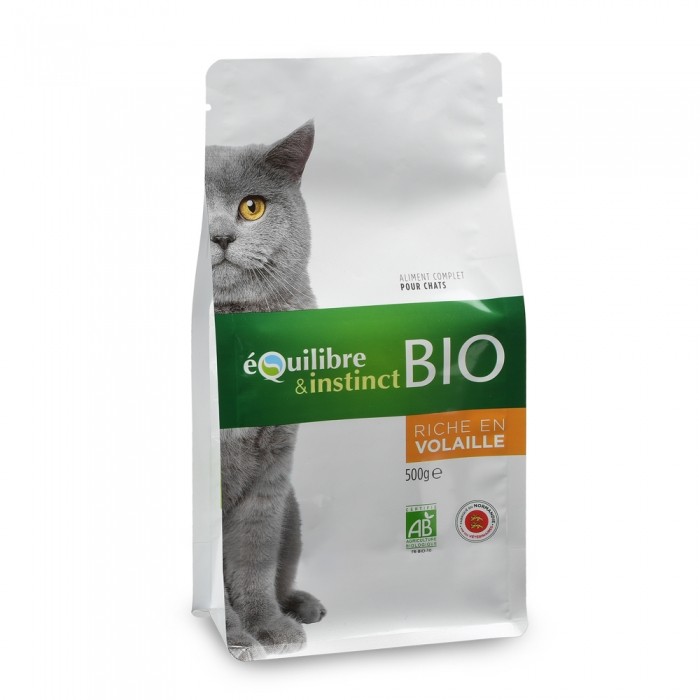 Alimentation pour chat - EQUILIBRE & INSTINCT BIO Adulte pour chats