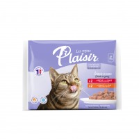 Pâtées pour chat - Repas Plaisir - Multipack Emincés en sauce Chat Adulte Stérilisé - 4 x 85g Repas Plaisir