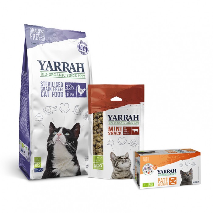 Yarrah, Pack découverte pour chat adulte stérilisé-Yarrah, Pack découverte pour chat adulte stérilis