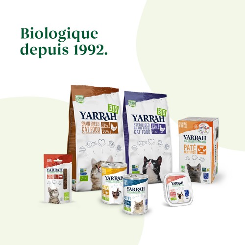 Alimentation pour chat - Yarrah croquettes bio sans céréales pour chat adulte pour chats