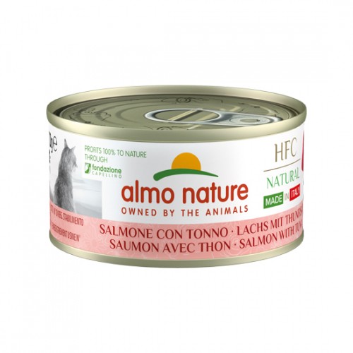 Alimentation pour chat - Almo Nature Pâtées Chat Adulte - HFC Natural Made in Italy - 24 x 70 g pour chats