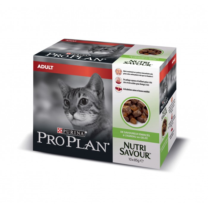 Alimentation pour chat - Proplan Nutrisavour Adult en geléé pour chats