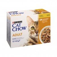 Pâtée en sachet pour chat - PURINA CAT CHOW Adult 1+ en gelée 