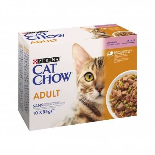 Alimentation pour chat - PURINA CAT CHOW Adult en gelée - Pâtée en sachet pour chat pour chats